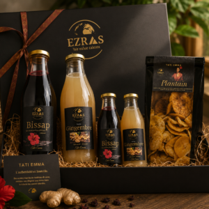 Coffret Premium Tati Emma par Ezras – Bissap, Gingembre & Plantain